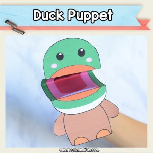 Printable Duck Puppet