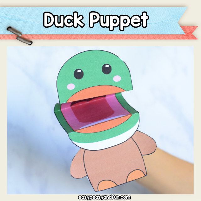 Printable Duck Puppet