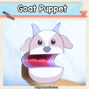 Goat Puppet Printable Craft Template