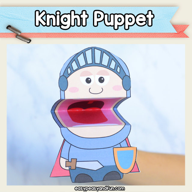 Knight Puppet Printable Templates