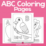 Alphabet Coloring Pages – Easy Peasy and Fun Membership