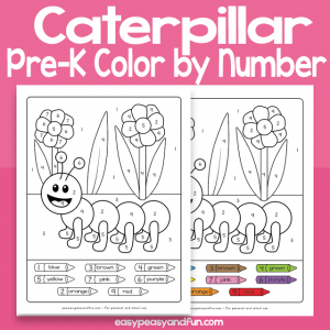 Caterpillar Color by Number