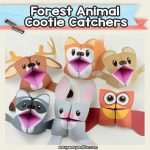 Forest Animal Fortune Tellers – Origami Cootie Catchers – Easy Peasy ...