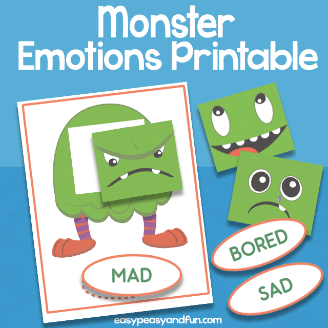 Monster Emotions Printable