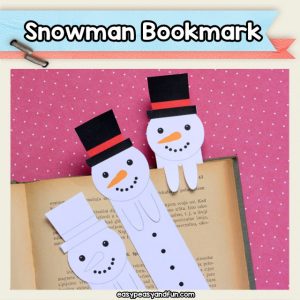 Printable Snowman Bookmarks – Easy Peasy and Fun Membership