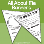Printable All About Me Banner Templates – Easy Peasy and Fun Membership