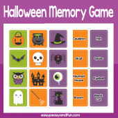 Printable Halloween Memory Game – Easy Peasy and Fun Membership