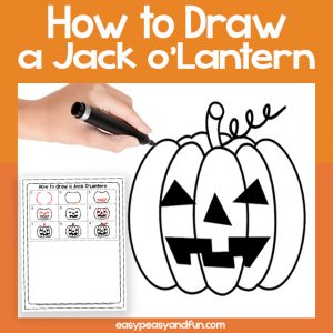 Jack-o-Lantern Guided Drawing