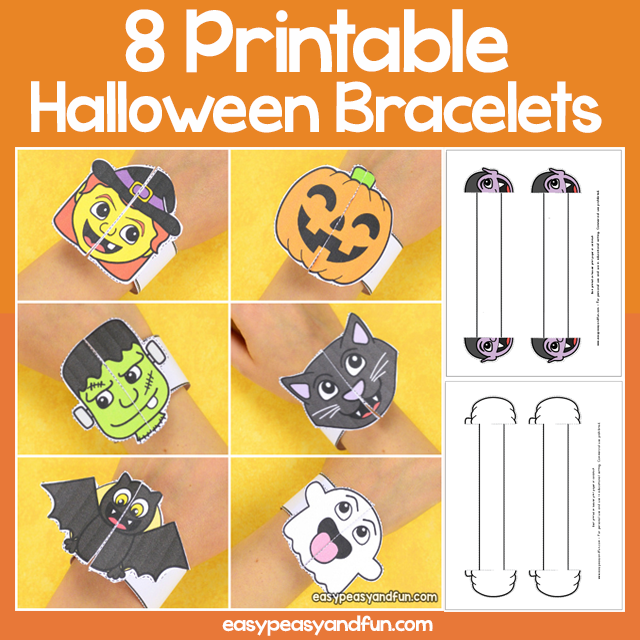 Printable Halloween Bracelets
