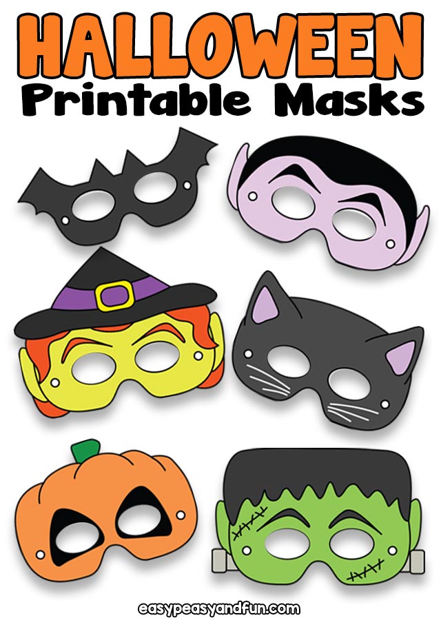 acceleration det er smukt Australsk person Halloween Printable Masks Templates – Easy Peasy and Fun Membership