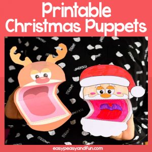 Printable Christmas Puppets