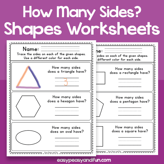 How Many Sides Does a Shape Have - Worksheets