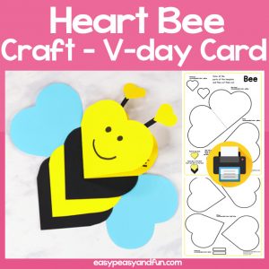 Heart Bee Craft for Kids