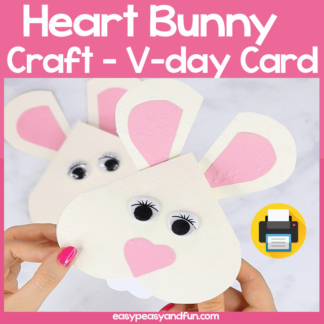 Heart Bunny Craft for Kids