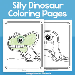 Silly Dinosaur Coloring Pages
