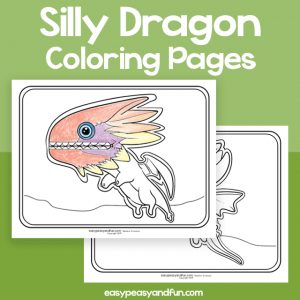 Silly Dragon Coloring Pages