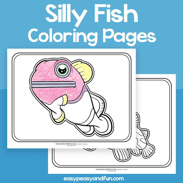 Silly Fish Coloring Pages