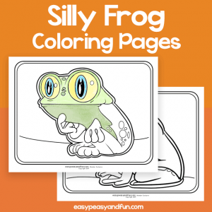 Silly Frog Coloring Pages