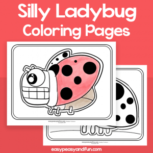 Silly Ladybug Coloring Pages