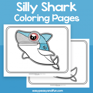 Silly Shark Coloring Pages