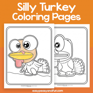 Silly Turkey Coloring Pages