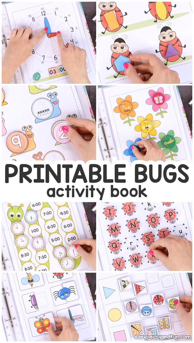 Printable Bugs Activity Book