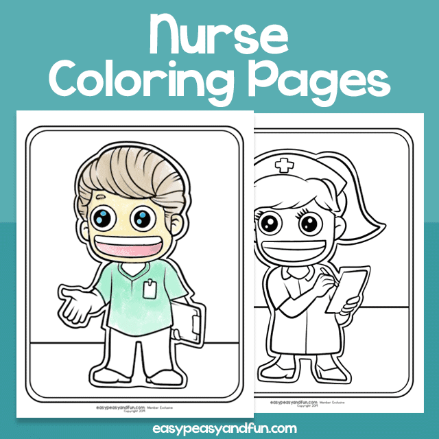 Nurse Coloring Pages for Kids