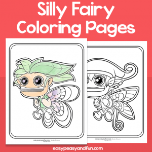 Silly Fairy Coloring Pages