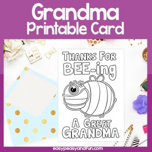 Thanks for Beeing a Great Grandma Card Grandparents Day