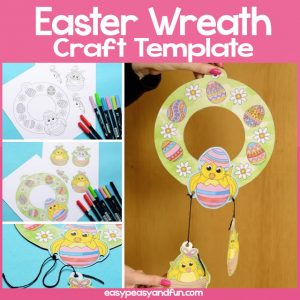 Easter Wreath Template