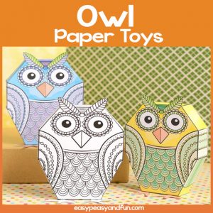 Owl Paper Toy