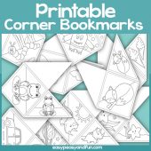 Printable Coloring Corner Bookmarks for Kids – Easy Peasy and Fun ...