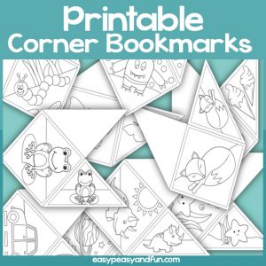 Printable Corner Bookmarks for Kids