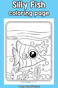 Silly Fish Coloring Page – Easy Peasy and Fun Membership
