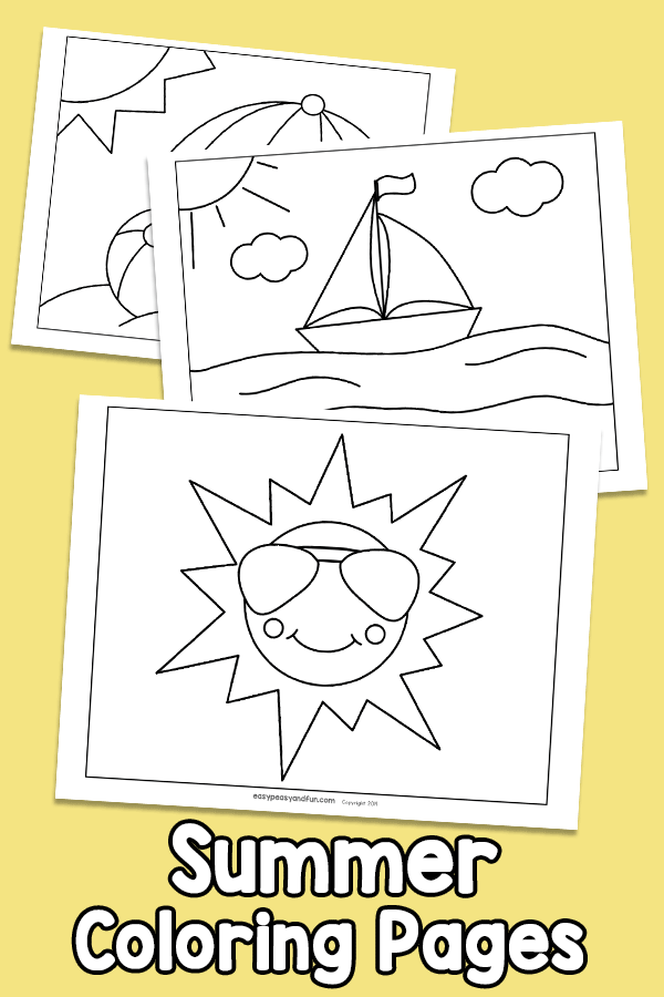 Summer Coloring Pages for kids