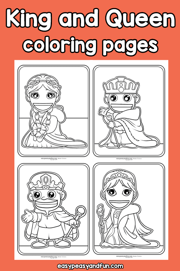 King and Queen Coloring Pages