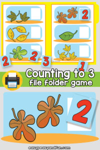 Leaves Counting To 3 File Folder Game – Easy Peasy and Fun Membership