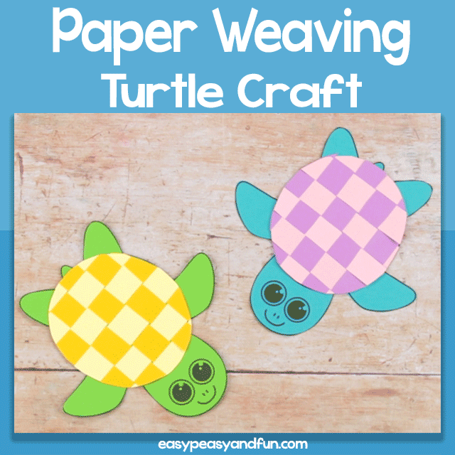 Paper Weaving Turtle Craft