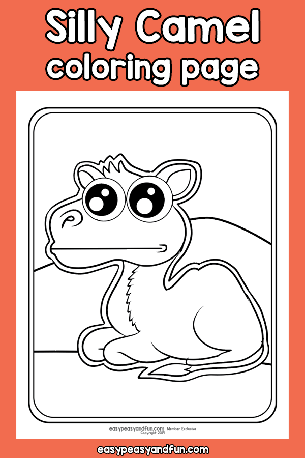 Silly Camel Coloring Page