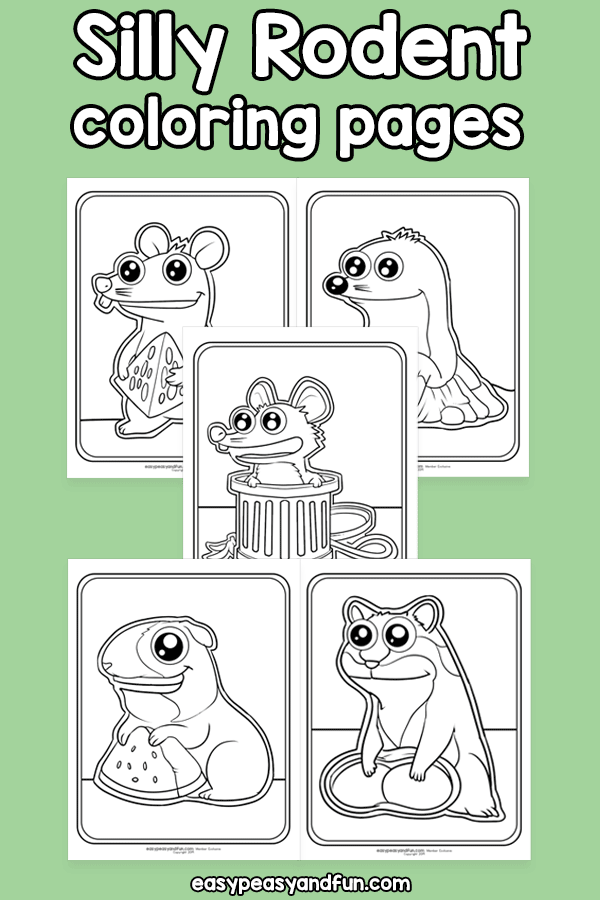 Silly Rodent Coloring Pages