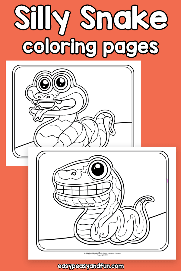 Silly Snake Coloring Pages