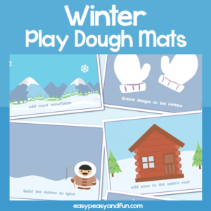 Winter Play Dough Mats