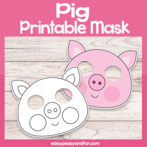 Pig Printable Mask