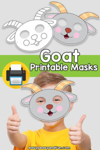 Printable Goat Mask Template – Easy Peasy and Fun Membership