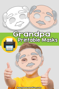 Printable Grandpa Mask Template – Easy Peasy and Fun Membership