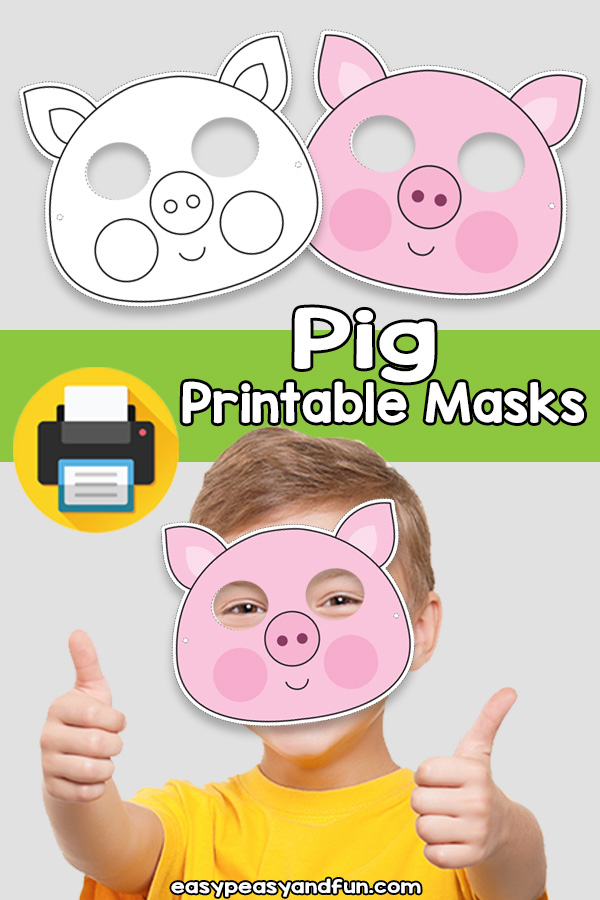 Printable Pig Mask Template