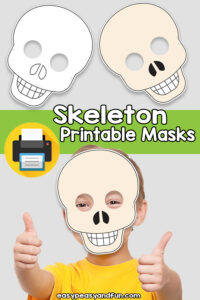 Printable Skeleton Mask Template – Easy Peasy and Fun Membership