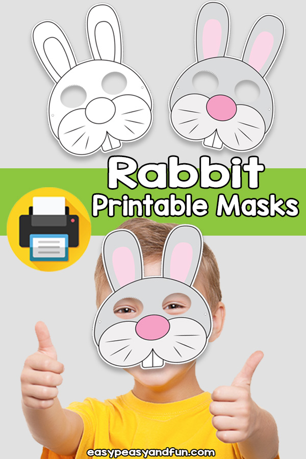 Printable Rabbit Mask Template