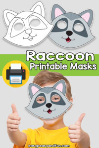 Printable Raccoon Mask Template – Easy Peasy and Fun Membership