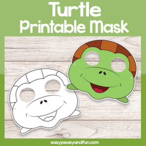Turtle Printable Mask
